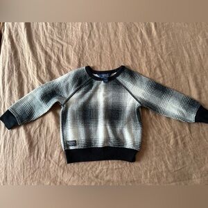 Polo by Ralph Lauren Black and White buffalo plaid kids long sleeve shirt